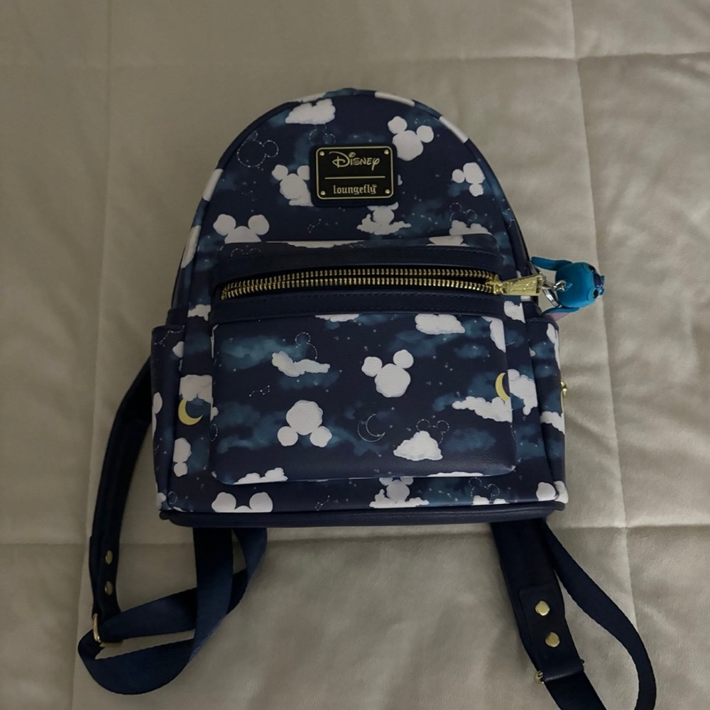 Loungefly Disney Kids Backpack - Navy and White